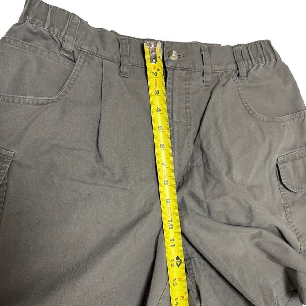 Columbia Men's Khaki Green Cargo Shorts - Size 34 stretch waist - Picture 11 of 14
